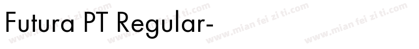 Futura PT Regular字体转换
